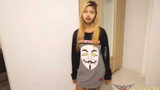 petite blonde Filipino woman